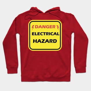 warning sign Danger electrical Hazard for Electrician and engineers use on hazard Location Hoodie